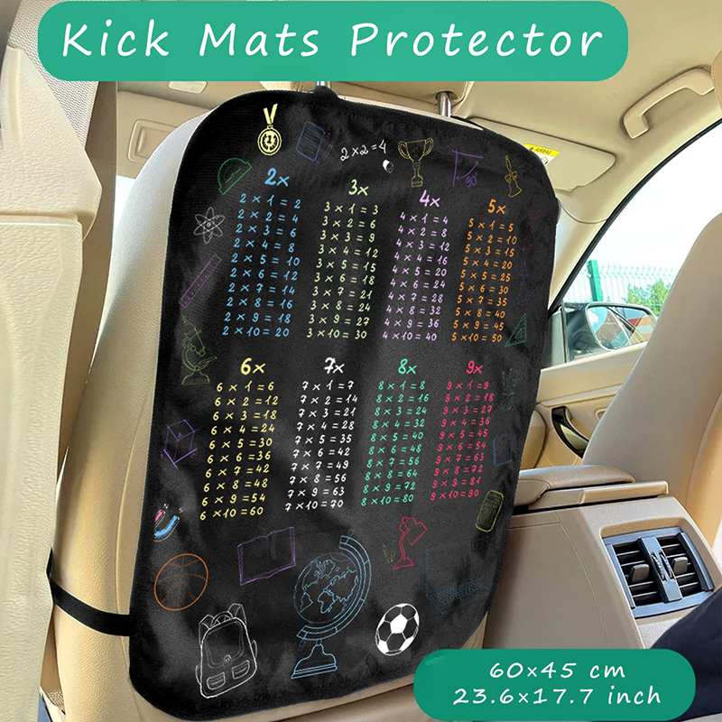 Multiplication Table Mat - Funda impermeable para asiento de coche,
