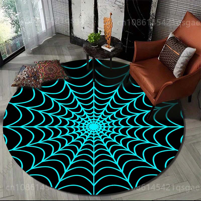 Multiplication Table Mat - Alfombra redonda con estampado de telaraña
