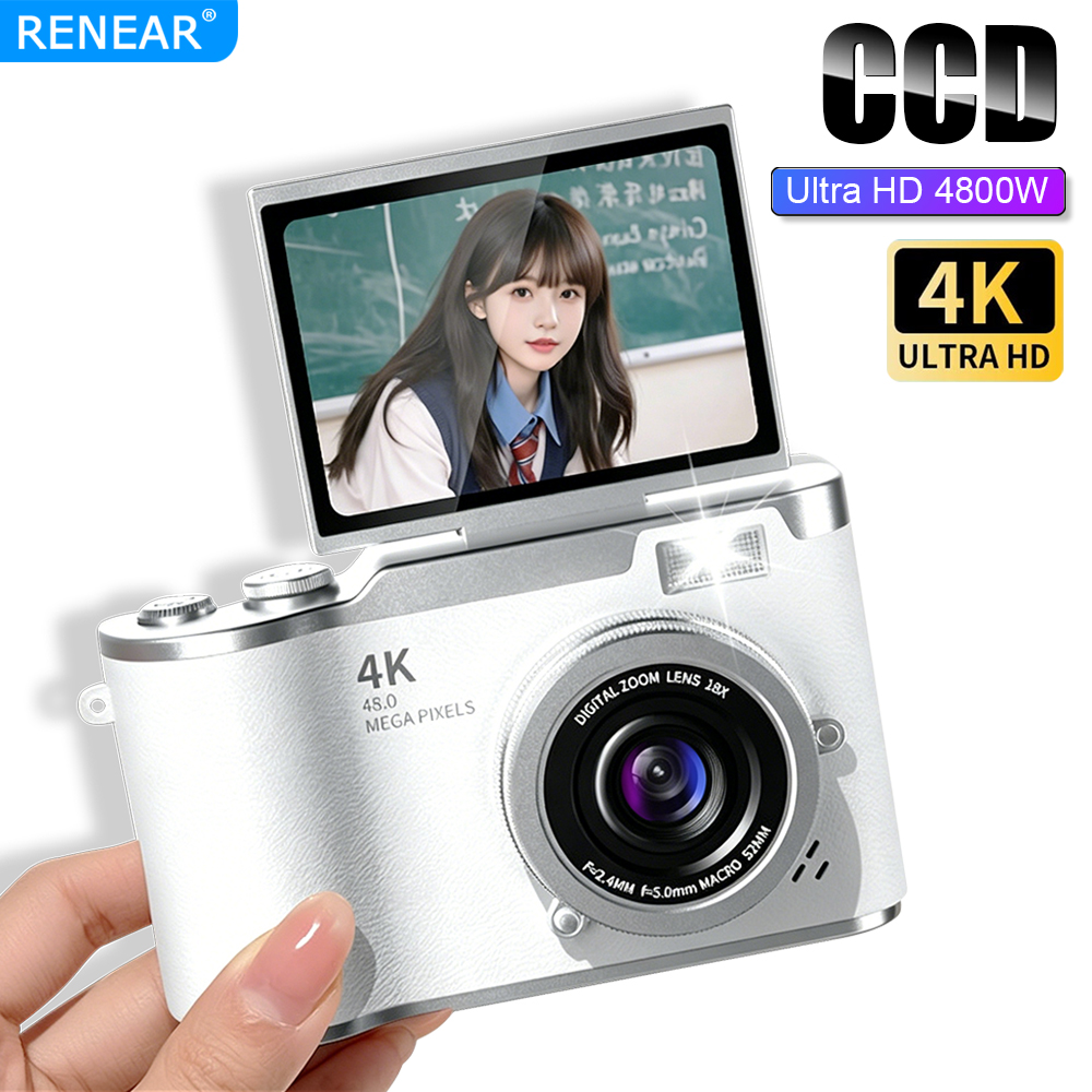 Cámara digital portátil 4K CCD - Kids Education News reseña y precio