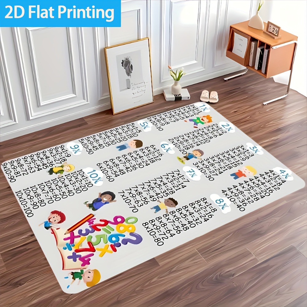 1 alfombra colorida con diseño - Multiplication Table Mat reseña y precio