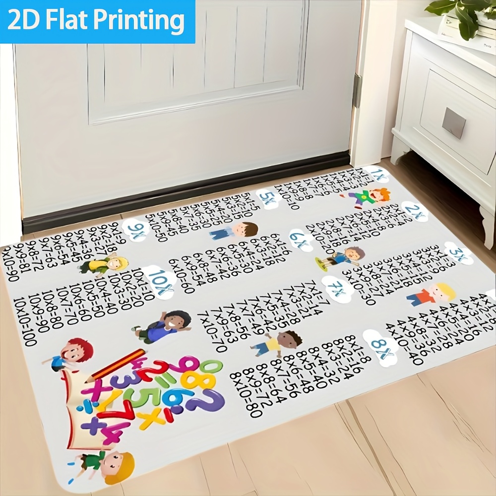 1 alfombra colorida con diseño - Multiplication Table Mat reseña y precio