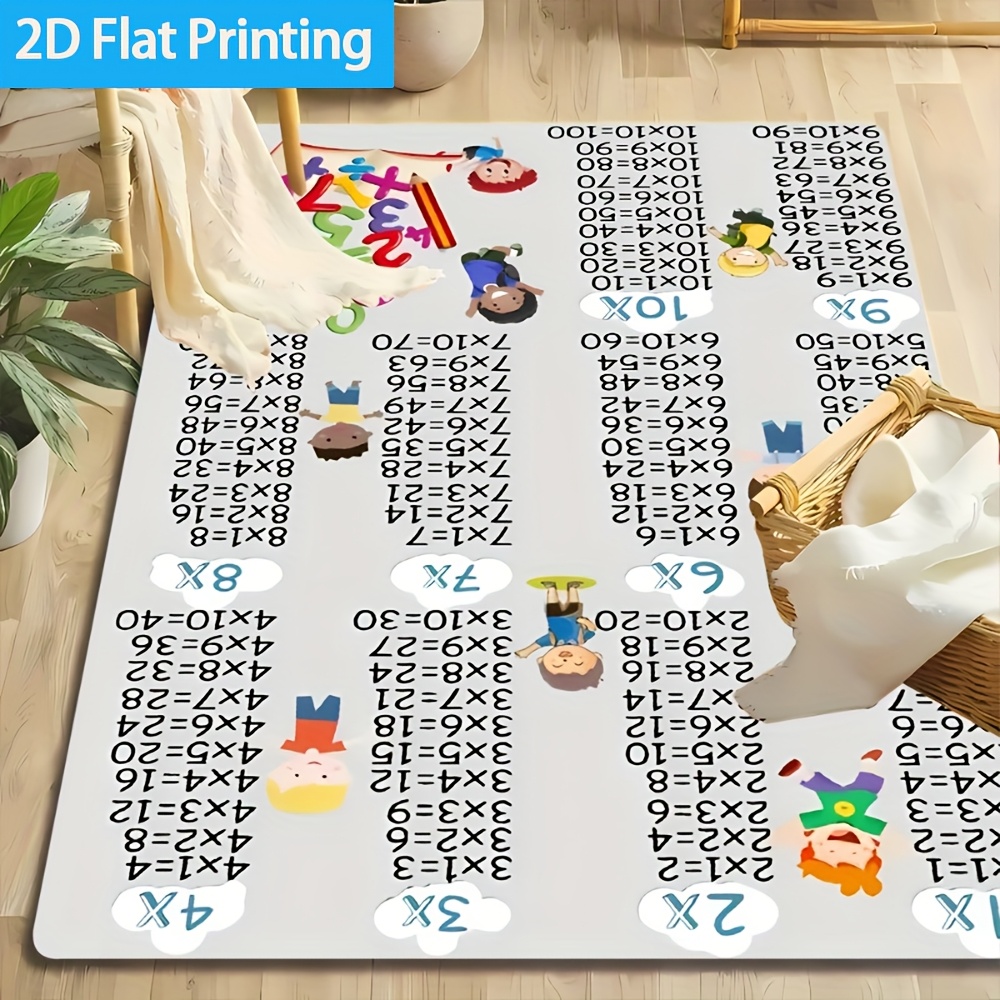 1 alfombra colorida con diseño - Multiplication Table Mat reseña y precio