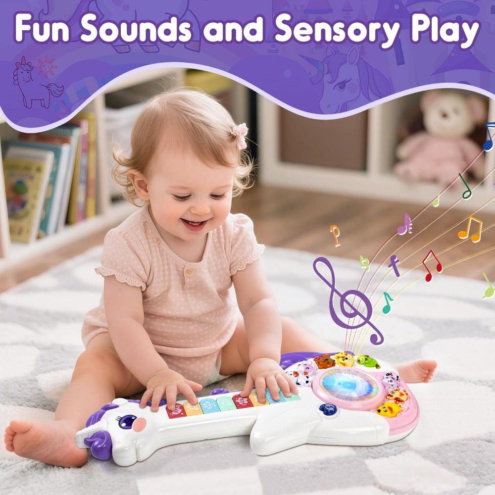 Juguetes musicales de unicorni - Kids First Education reseña y precio